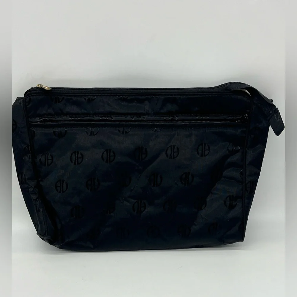 adrienne vittadini toiletry bag monogrammed black